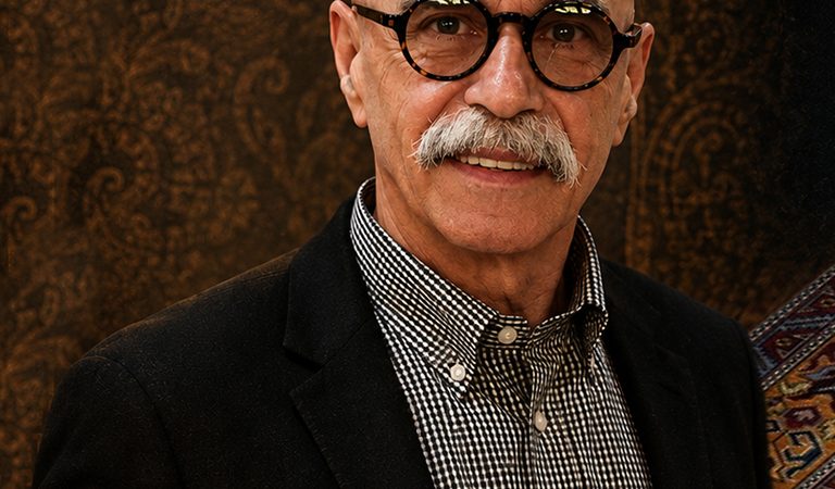 Portrait of carpet and textile specialist Hratch Kozibeyokian